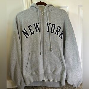 Brandy Melville Oversized Zip Up